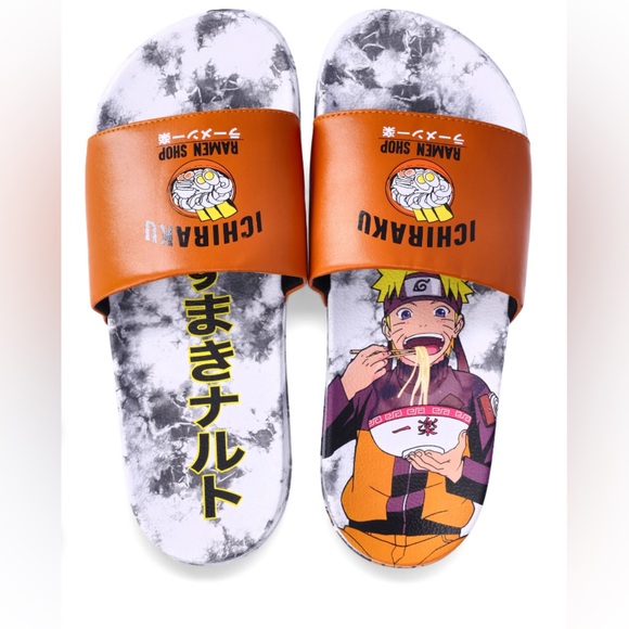 NARUTO SHIPPUDEN SLIDE SANDALS SIZE 9 For Men’s - Picture 1 of 5